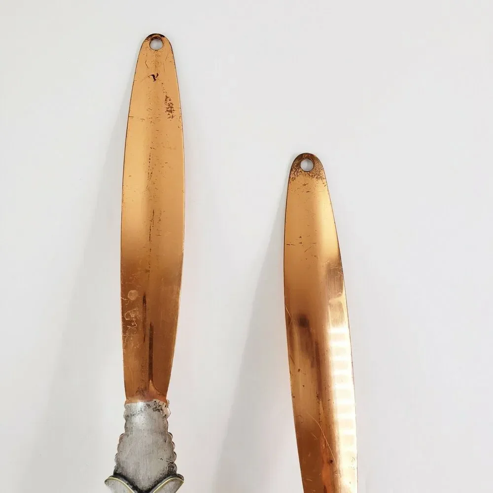 Coppercraft Guild Salad Server Spoon Fork Kitchen Utensil Mid Century Danish